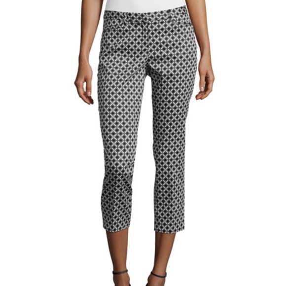 Laundry By Shelli Segal Pants - Laundry by Shelli Segal Geometric Print Crop Pant